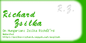 richard zsilka business card
